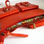 Leather Handbag Pocket Mess..