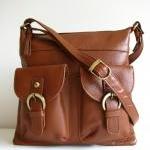 Brown Leather Pocket Messen..