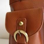 Brown Leather Pocket Messen..