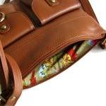 Brown Leather Pocket Messen..