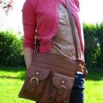 Brown Leather Pocket Messen..