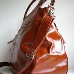 Leather Handbag Weekend Tra..