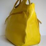 Leather Handbag Satchel Tot..