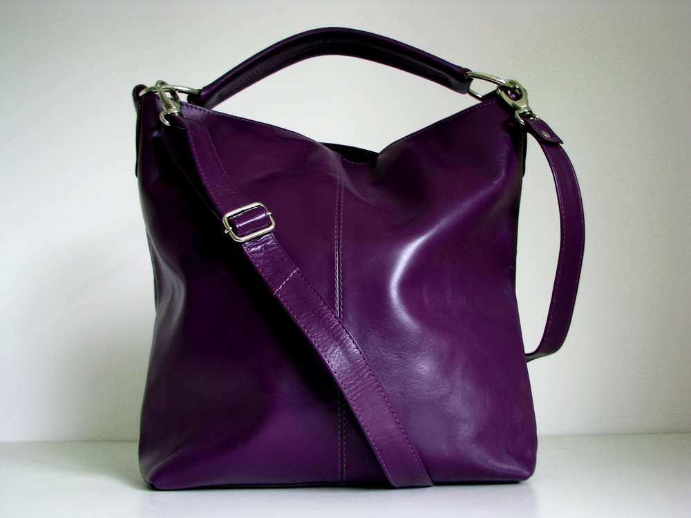 Blue Handbags: Purple Leather Handbags Australia